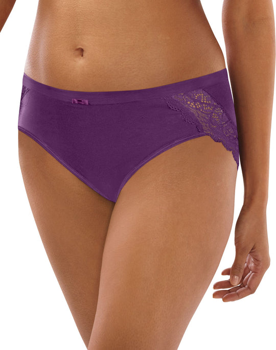 Bali Womens Lace Desire Cotton Hipster Panty