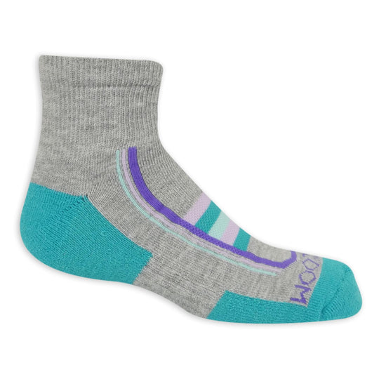Fruit Of The Loom Girls Active Cushioned Ankle Socks 6 Pair
