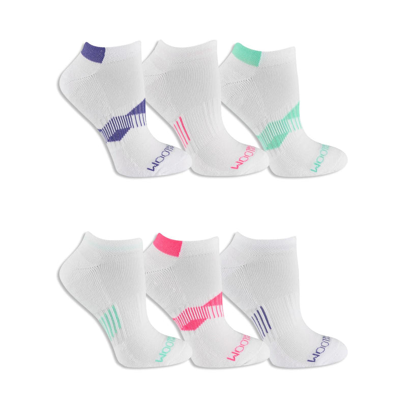 Fruit of the Loom Womens 6 Pair Everyday Active No Show Socks