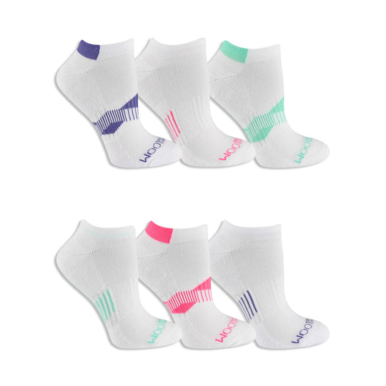 Fruit of the Loom Womens 6 Pair Everyday Active No Show Socks