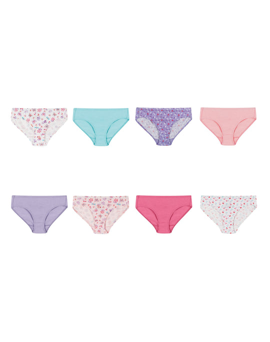 Hanes Ultimate® Girls' Pure Comfort Organic Cotton Hipster 8-Pack