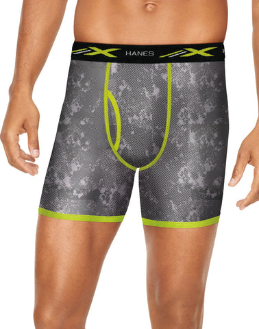 Hanes Mens X-Temp Boxer Briefs with Comfort Flex Waistband 2XL 4-Pack