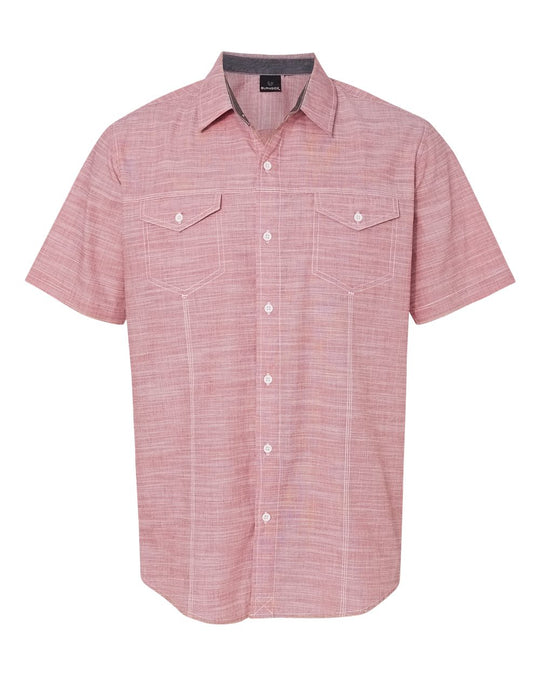 Burnside Textured Solid Short Sleeve Shirt