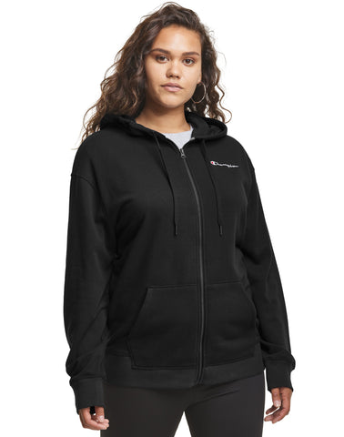 Champion Womens Plus Campus French Terry Zip Jacket