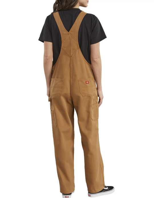 Dickies Womens Relaxed Fit Straight Leg Bib Overalls