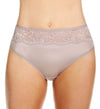 Bali Women`s One Smooth U Comfort Indulgence Satin with Lace Hi Cut Panty
