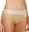 Bali Women`s One Smooth U Comfort Indulgence Satin with Lace Hi Cut Panty