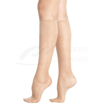 Hanes Silk Reflections Plus Knee Highs Enhanced Toe 2 pair pack