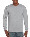 Gildan Mens Ultra Cotton Long Sleeve T-Shirt, XL, Sport Grey