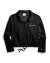 Champion Life Womens Zipper Tape Cropped Coaches Jacket