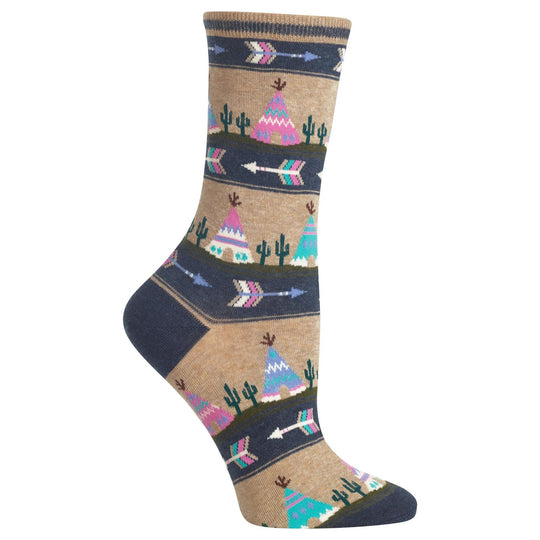Hot Sox Womens Tee Pee Crew Socks