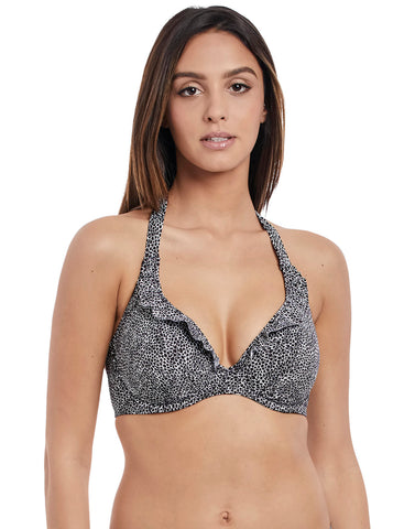 Freya Womens Run Wild Underwire Banded Halter Bikini Top