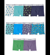 Fruit Of The Loom Toddler Boys Print Solid Boxer Briefs 10 Pack, 4T/5T