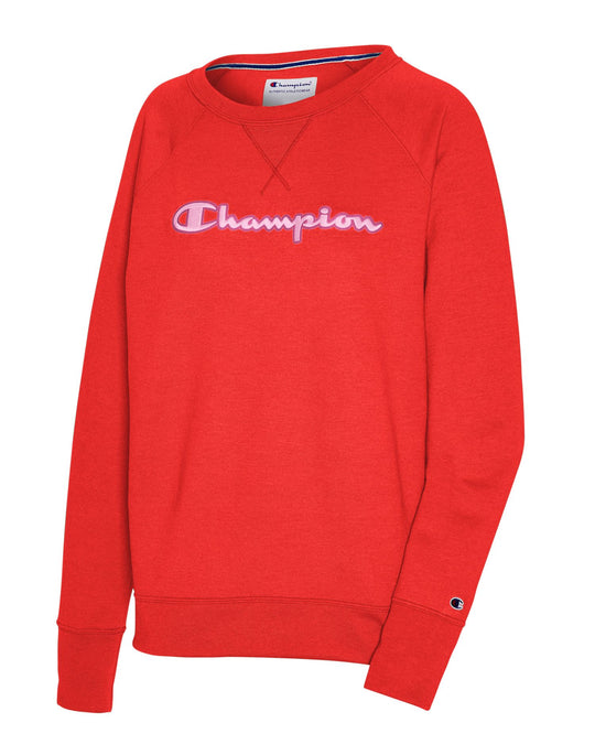 Champion Womens Powerblend Fleece Boyfriend Crew