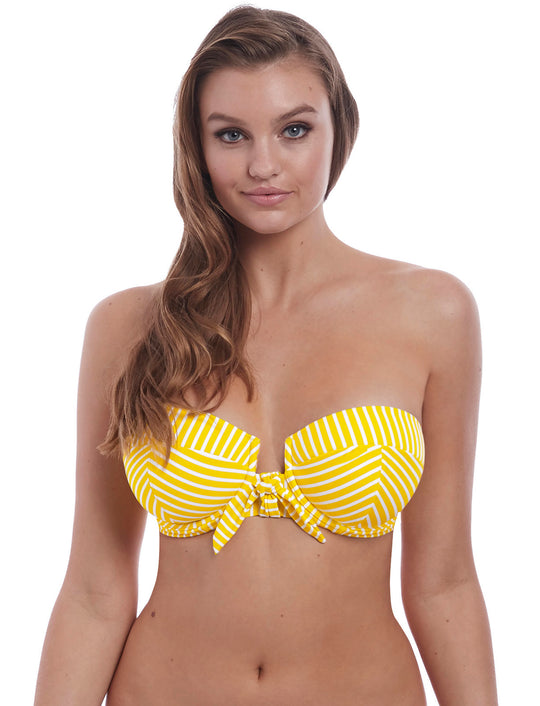 Freya Womens Beach Hut Underwire Padded Bandeau Bikini Top