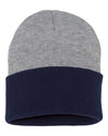 Sportsman 12 Knit Beanie, One Size, Heather/Navy