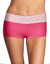 Maidenform Women`s Cotton Dream Boyshort with Lace