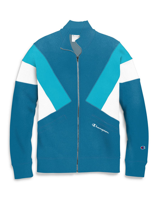 Champion Life Mens Reverse Weave Colorblock Track Jacket