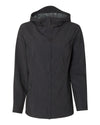 Weatherproof Womens 32 Degrees Mélange Rain Jacket 17604W, XL, Black Melange