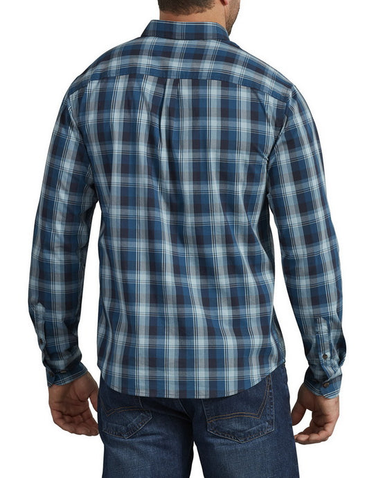 Dickies Mens FLEX Long Sleeve Plaid Shirt