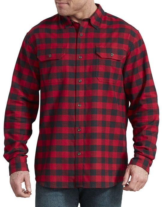 Dickies Mens FLEX Long Sleeve Flannel Shirt