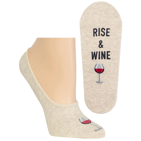 Hot Sox Womens Rise and Wine Liner Socks
