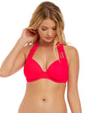 Freya Womens Macrame Underwire Banded Halter Bikini Top
