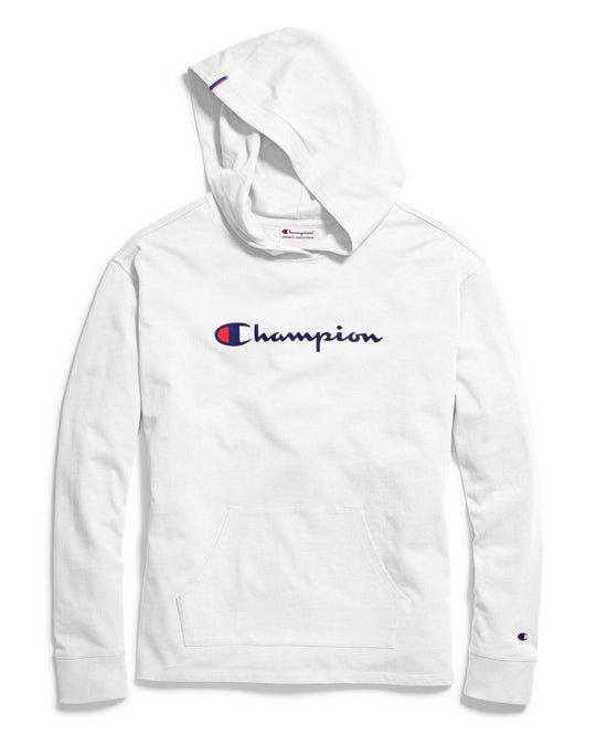 Champion Womens Heavyweight Jersey Pullover Hoodie
