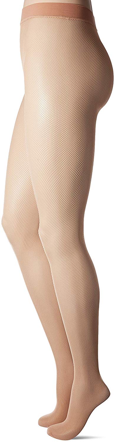 Hanes Womens Curves Fishnet Tights