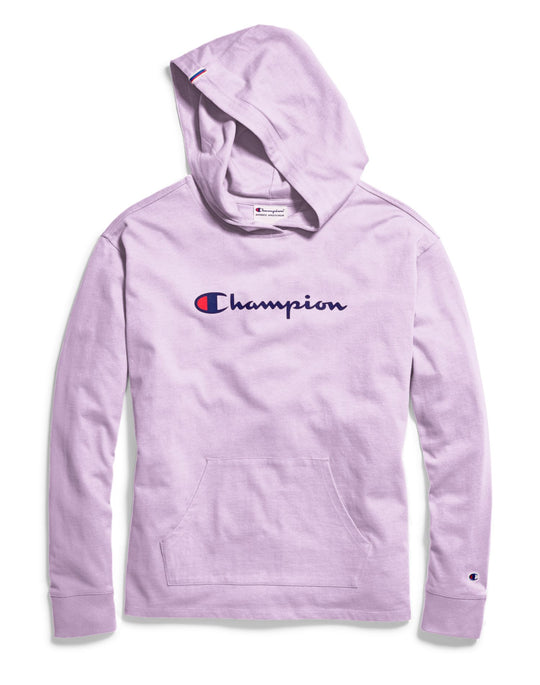 Champion Womens Heavyweight Jersey Pullover Hoodie