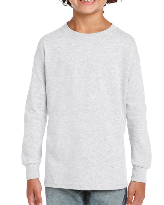 Gildan Youth Ultra Cotton Long Sleeve T-Shirt, XL, Purple