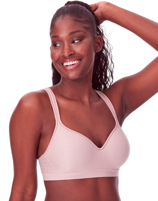 Bali Women's Comfort Revolution Wire Free Bra, Black Swirl, 42C at   Women's Clothing store