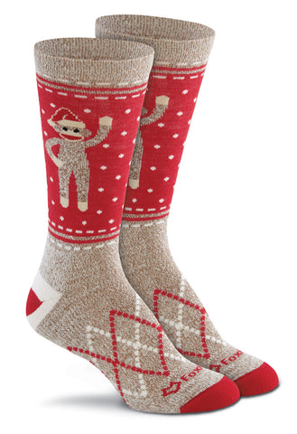 Fox River Womens Monkey Santa Lightweight Crew Sock