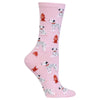 Hot Sox Womens Dalmatian Crew Socks