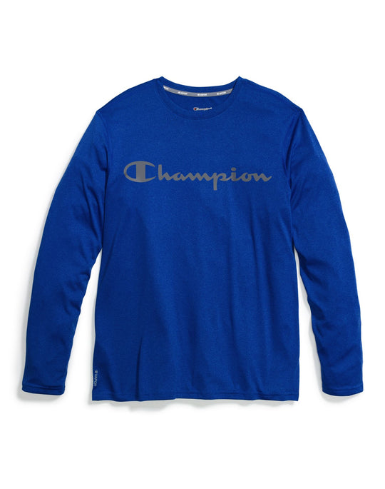 Champion Mens C Vapor Heather Long Sleeve Tee