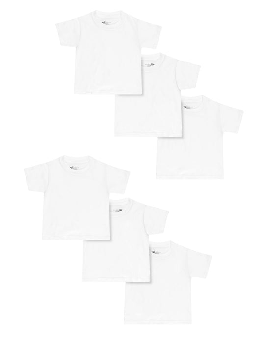 Hanes Toddler Boys Crewneck T-shirt 6-Pack