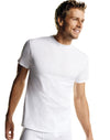 Hanes Men's White TAGLESS Crewneck Undershirt 6-Pack