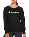 Champion Womens Powerblend Boyfriend Crew, Script Logo