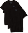Champion Mens Vented Crew Undershirts 3-pack, L, Black