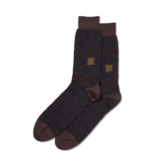 Hot Sox Mens Standout Dots Crew Socks