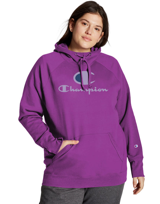 Champion Womens Plus Powerblend Fleece Hoodie