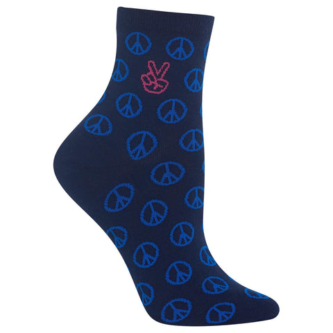 Hot Sox Womens Peace Anklet Socks