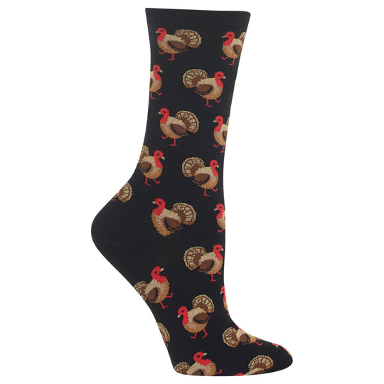 Hot Sox Womens Turkey Crew Socks