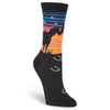 K. Bell Womens Sunset Horses Crew Socks