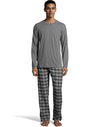 Hanes Mens Jersey Flannel Sleep Set