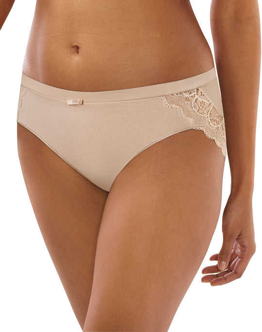 Bali Womens Lace Desire Cotton Hipster Panty
