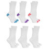 Fruit of the Loom Womens Ultra Soft Cushioned 6 Pair Crew Socks