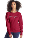 Champion Womens Powerblend Fleece Boyfriend Crew, XXL, Hush Pink