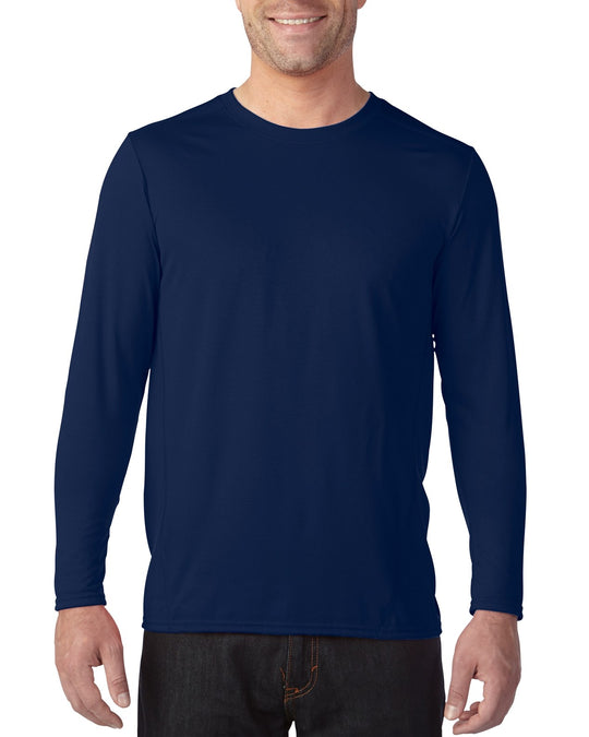 Gildan Mens Performance Long Sleeve Tech T-Shirt