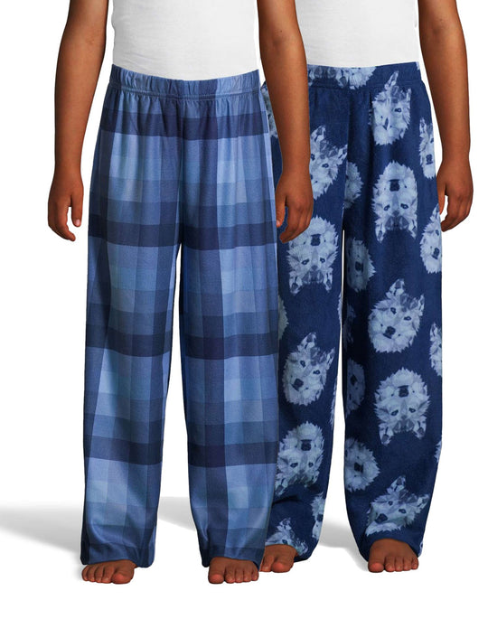 Hanes Boys Micro Fleece Sleep Pant 2-Pack